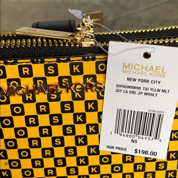 MICHAEL K NEW YORK CITY JST LG DOUBLE ZIP WRISTLET - Picture 5 of 16